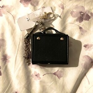 Mini purse w charm purse charm